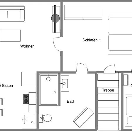 Apartment Witte Huus 75m² Und 51m² Hooksiel